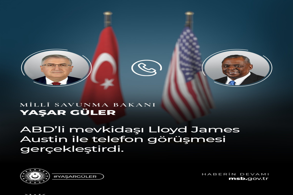 Türkiyə və ABŞ müdafiə nazirlərinin telefon danışığı olub