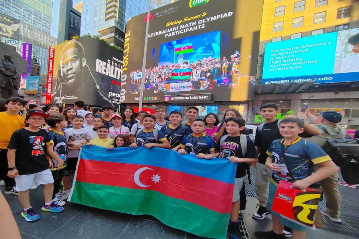 ABŞ-da olan riyaziyyatçılarımıza “Veysəloğlu” və “OBA”dan xoş sürpriz  - FOTO 
