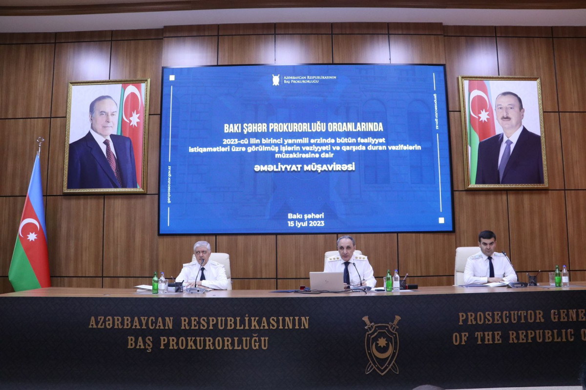 Bakı şəhər prokurorluğunda geniş əməliyyat müşavirəsi keçirilib