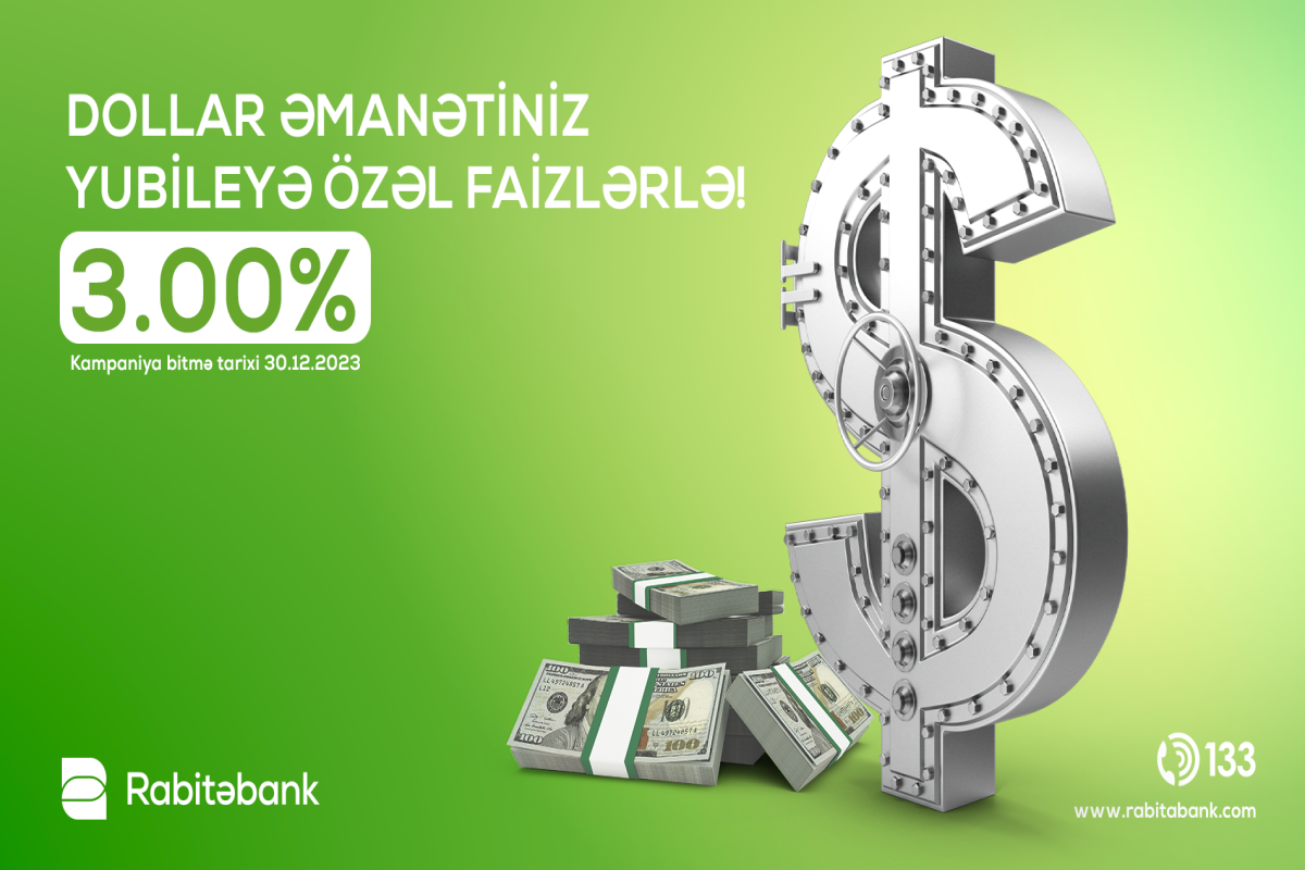 Rabitəbankdan yubileyə özəl əmanət kampaniyaları