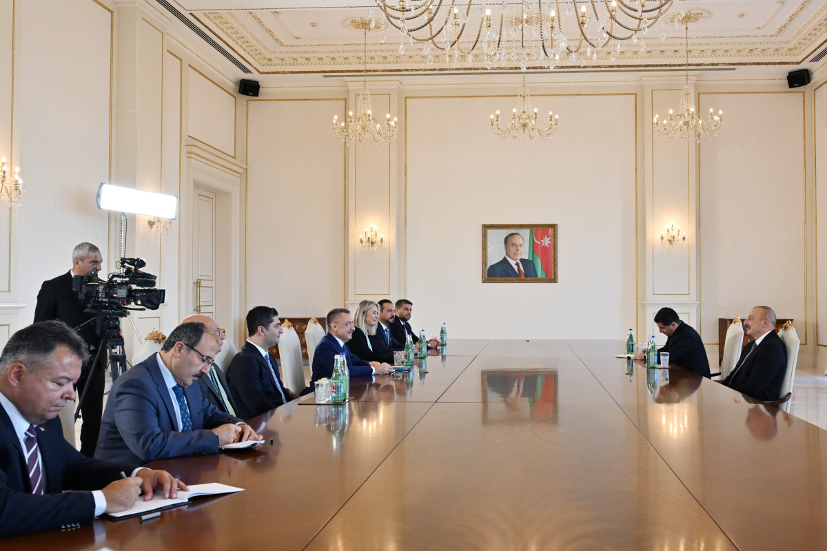 Prezident İlham Əliyev TBMM-in Xarici əlaqələr komitəsinin nümayəndə heyətini qəbul edib