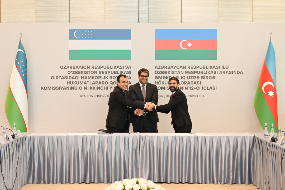 Şuşada Azərbaycan-Özbəkistan hökumətlərarası komissiyanın iclası keçirilib, sənədlər imzalanıb - FOTO 
