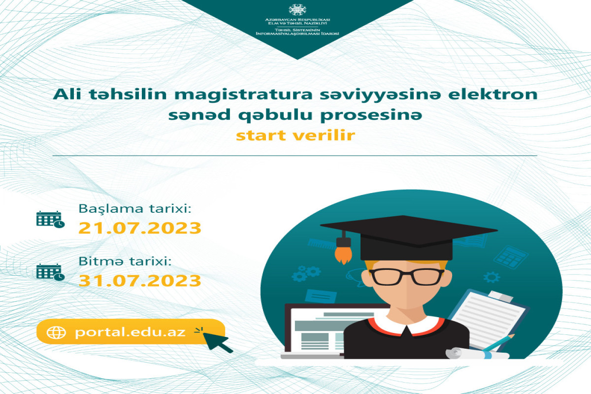 Magistraturaya elektron sənəd qəbuluna başlanılır