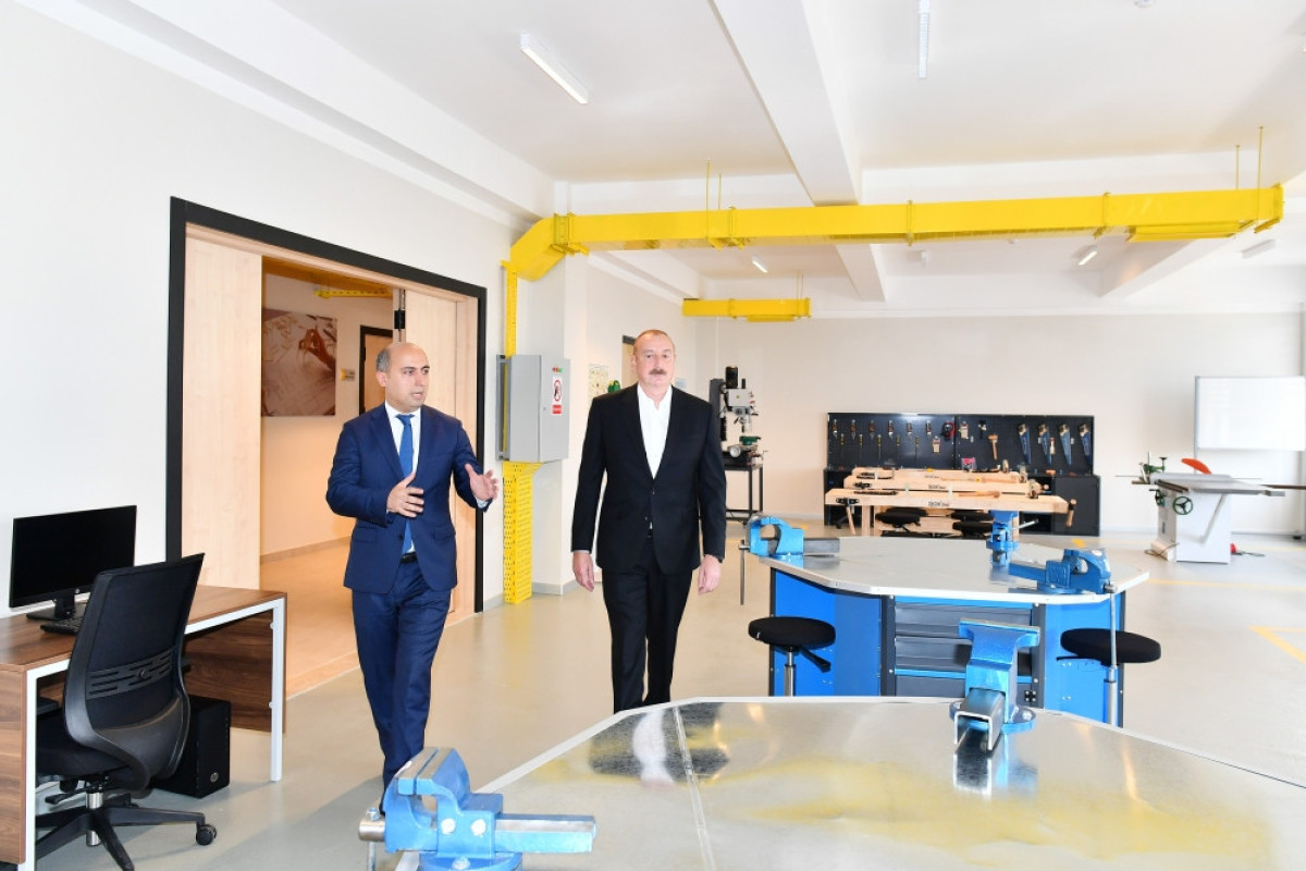 Prezident Cəlilabad rayonunda olub, Peşə Təhsil Mərkəzinin açılışında iştirak edib - FOTO   - YENİLƏNİB 