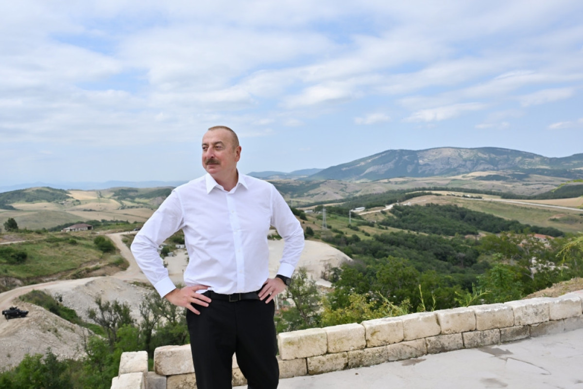 President Ilham Aliyev visited liberated Chanagchi and Sighnag villages of Khojaly district - PHOTO 