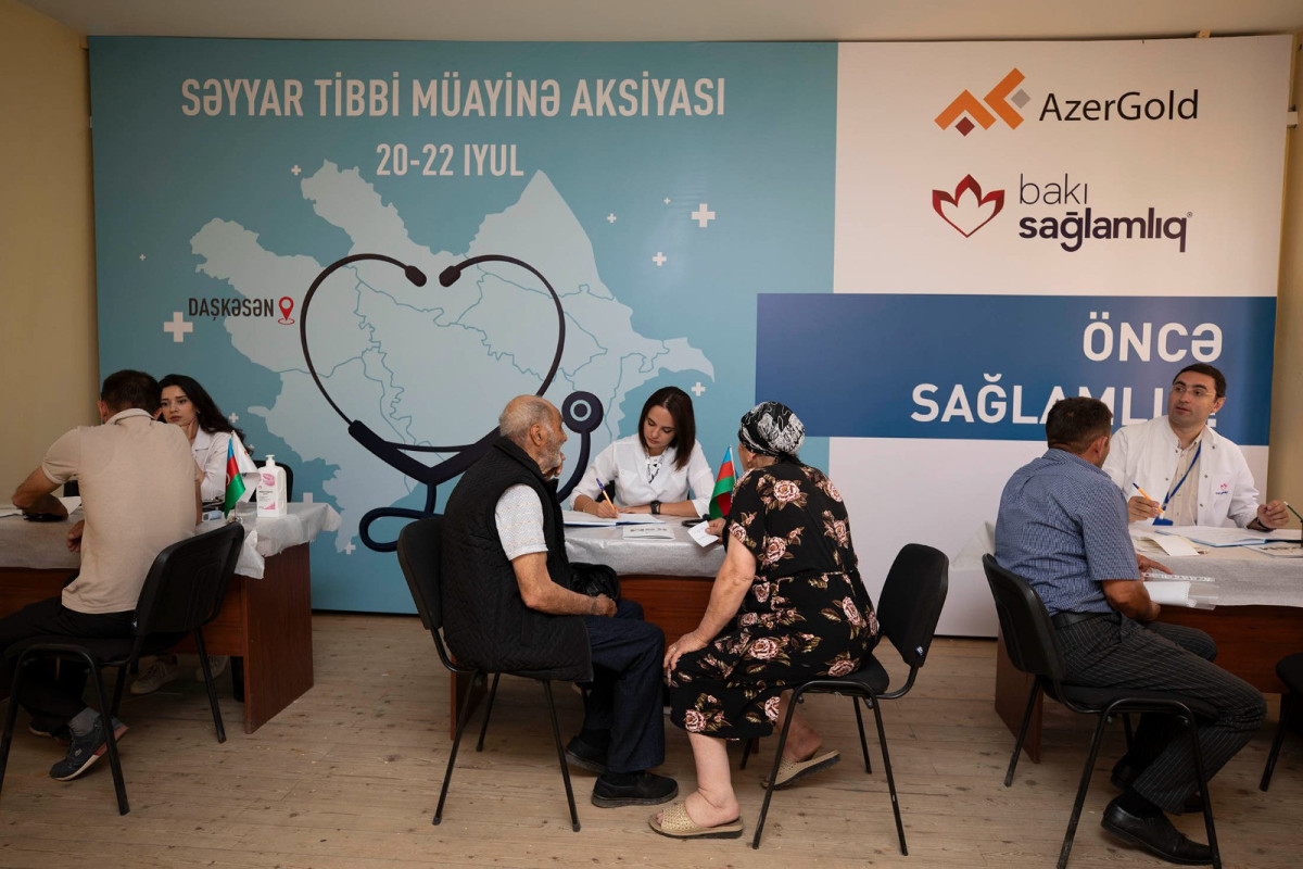 “AzerGold”un təşkilatçılığı ilə Daşkəsəndə növbəti tibbi müayinə aksiyasına başlanılıb