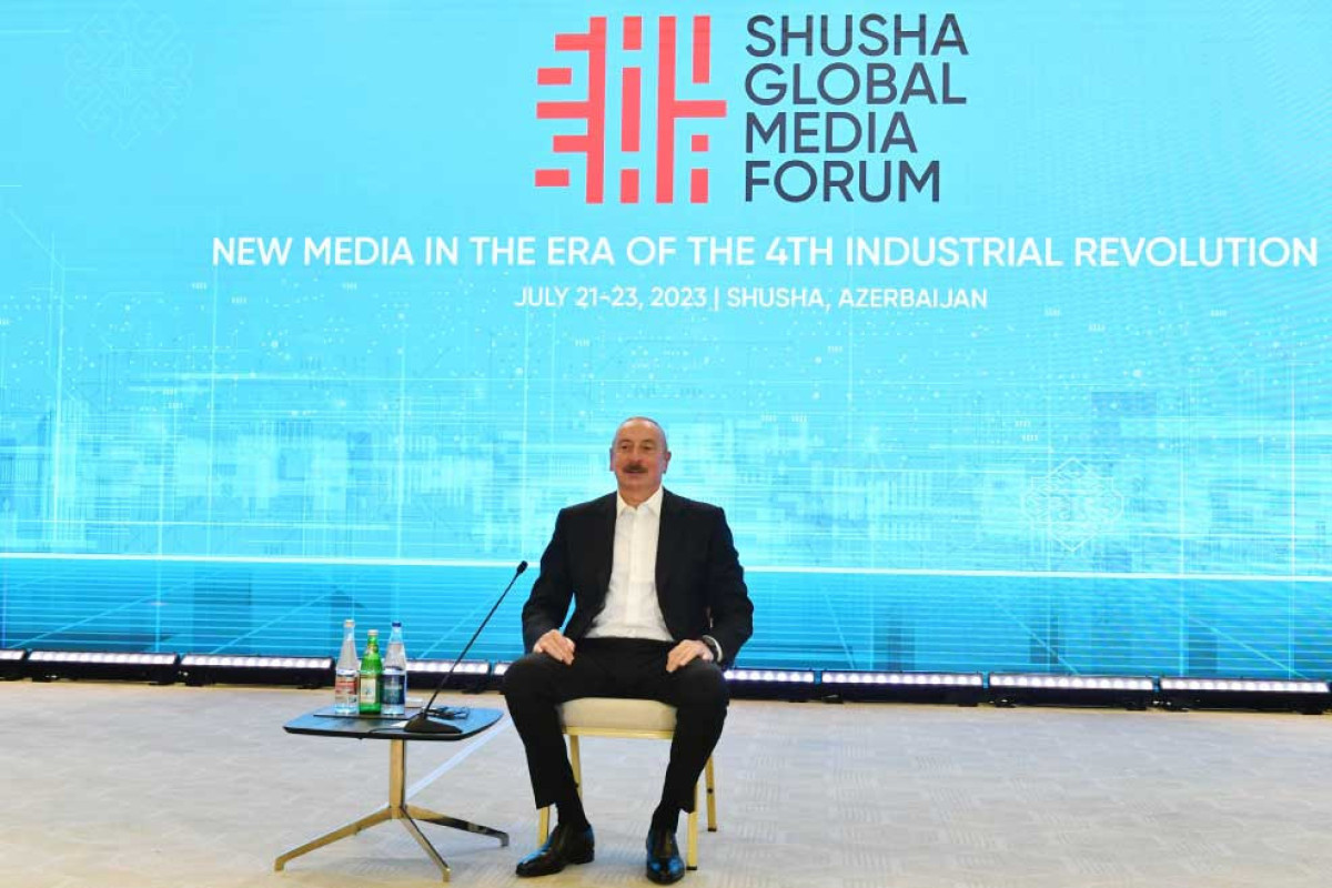 Şuşada Qlobal Media Forumunun açılış mərasimi keçirilib, Prezident çıxış edib - VİDEO  - YENİLƏNİB-1 