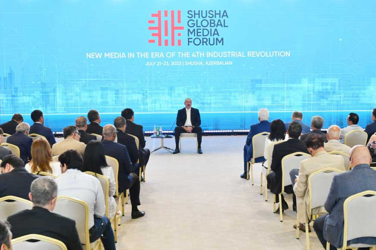 Şuşada Qlobal Media Forumunun açılış mərasimi keçirilib, Prezident çıxış edib - VİDEO  - YENİLƏNİB-1 