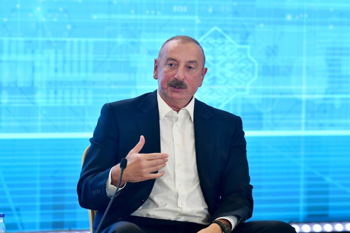 President Ilham Aliyev spoke about Trans-Caspian Gas Pipeline project at  Global Media Forum