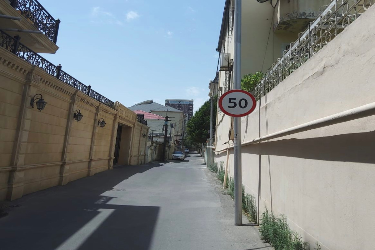 Daha bir küçədə sürət həddi endirilir