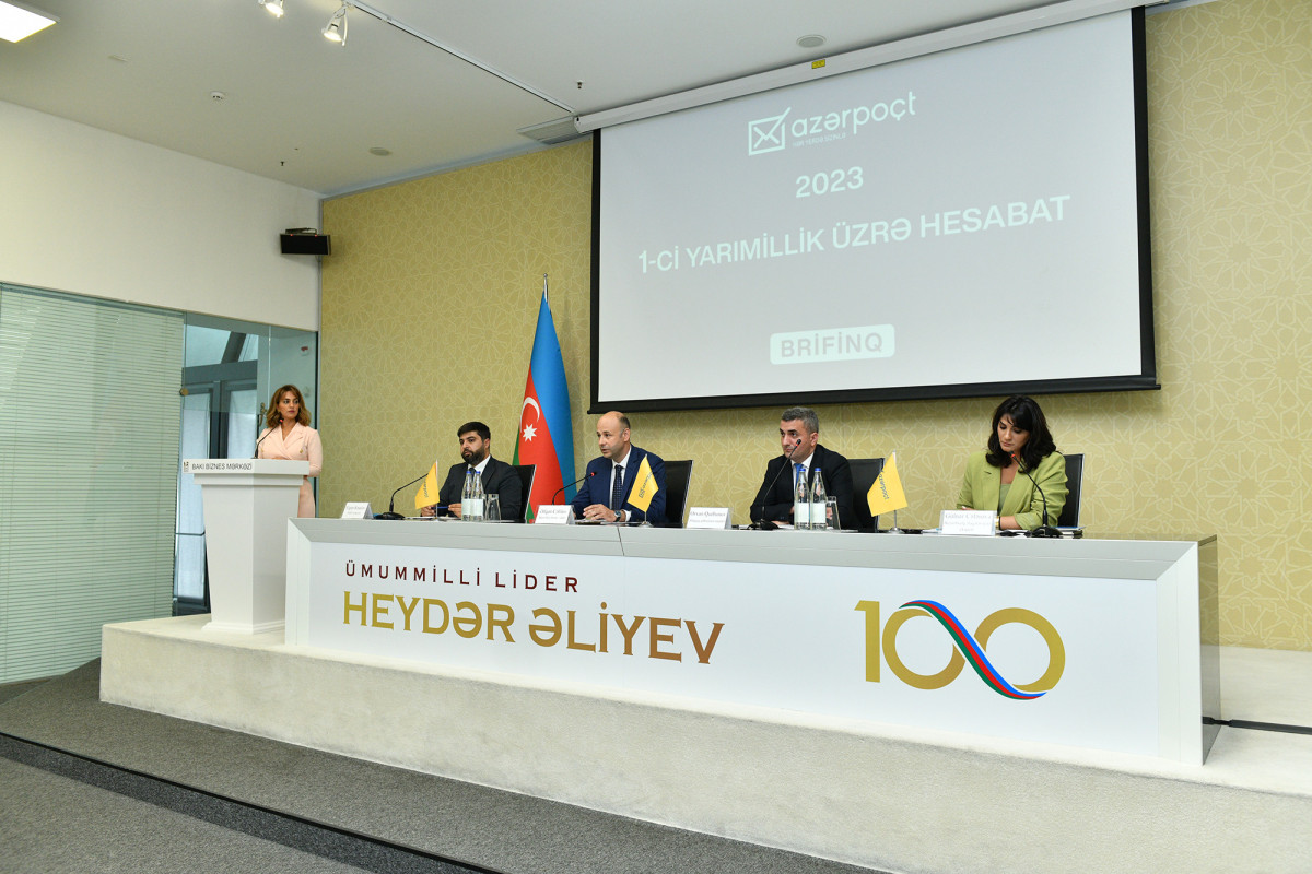 “Azərpoçt”un birinci yarımilliyi üzrə brifinqi keçirilib - FOTO 