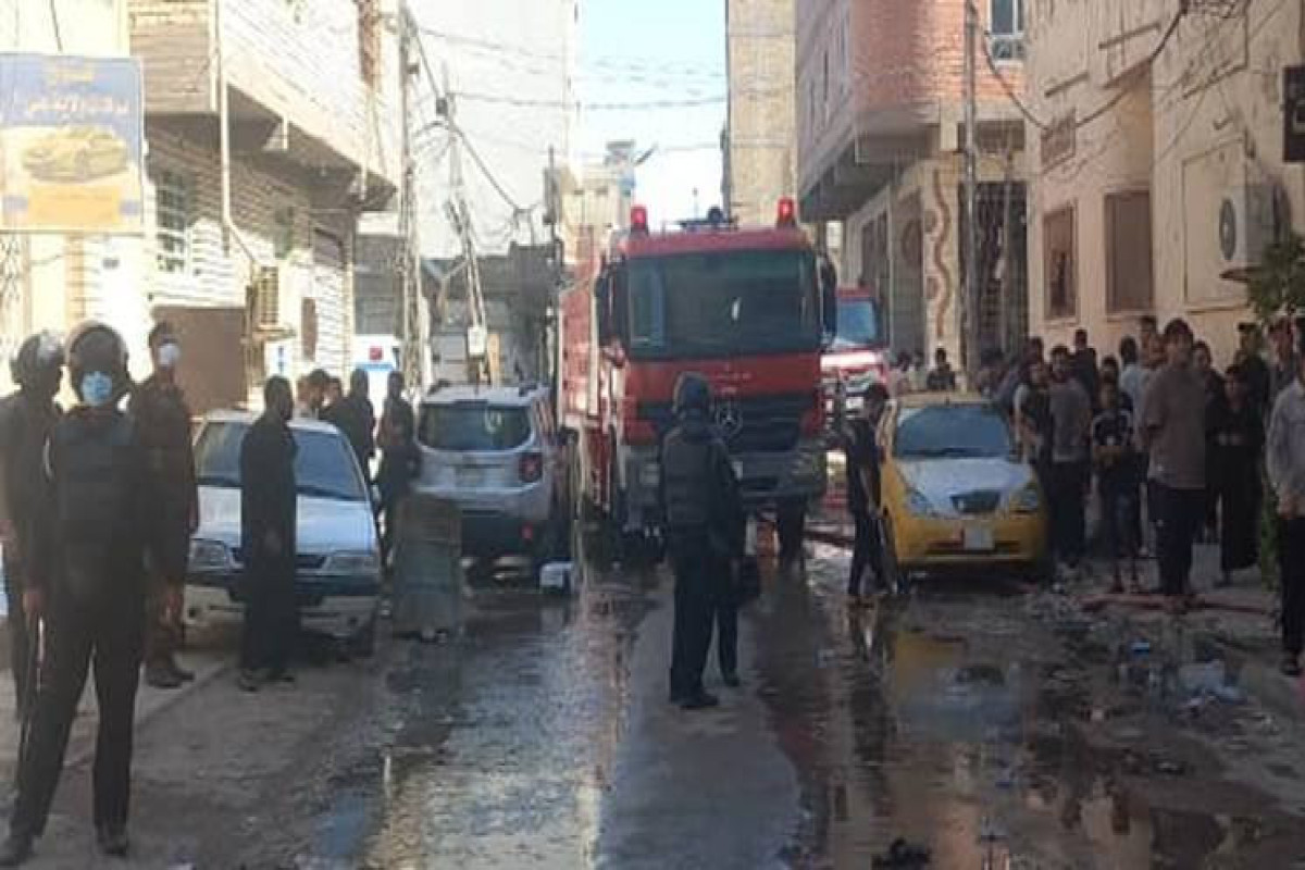 İraqda iranlı zəvvarların qaldığı oteldə yanğın baş verib, yaralananlar var