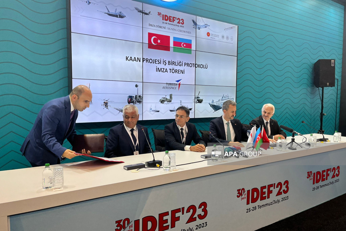 Azərbaycanla Türkiyə “KAAN” layihəsinə dair əməkdaşlıq protokolu imzalayıb - FOTO 