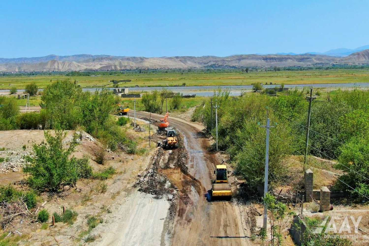 Horadiz–Zəngilan avtomobil yolu təmir olunur - FOTO  - VİDEO 