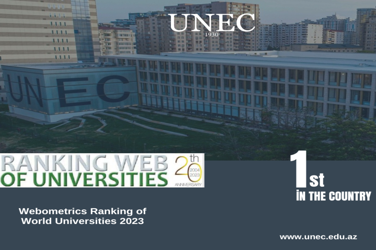 UNEC “Webometrics”də də birinci olub