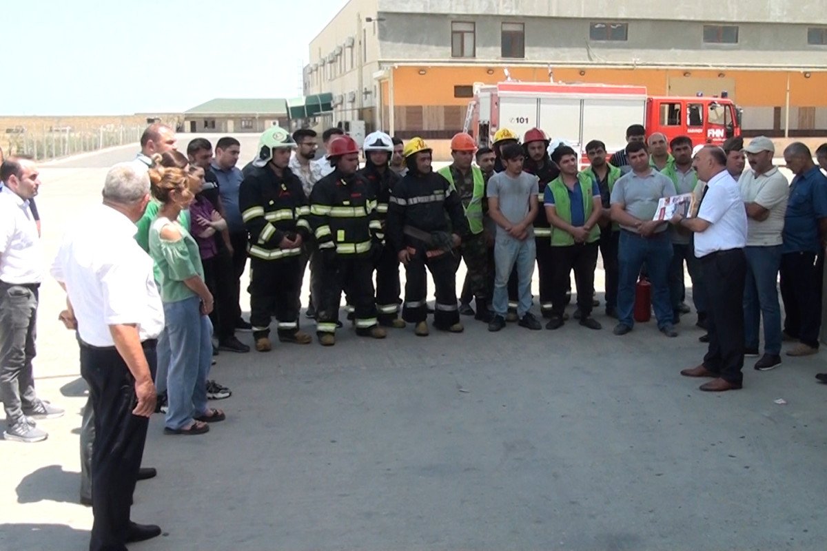 FHN “Dinçer və Carçıoğlu” MMC-yə məxsus anbar sahəsində təlim keçirib   - VİDEO 