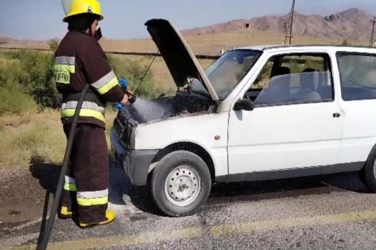 Culfada avtomobil yanıb