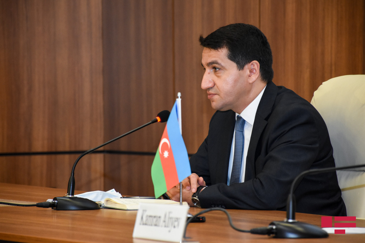 Hikmet Hajiyev shares a post regarding the meeting in Chișinău