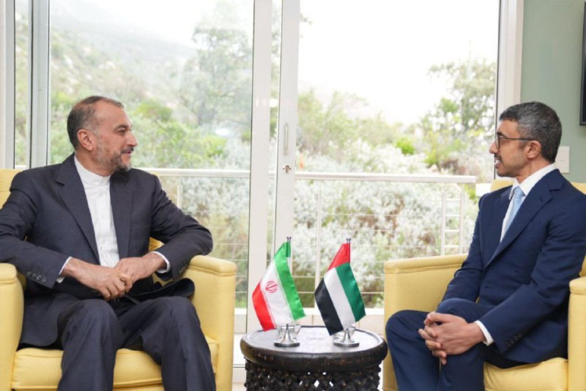 Iran and UAE FMs meet
