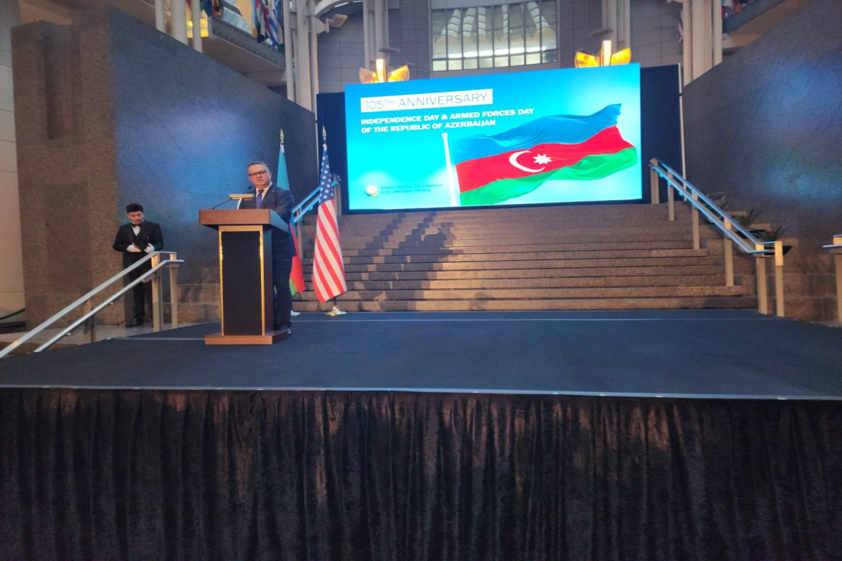 В Вашингтоне состоялся официальный прием по случаю Дня независимости и Дня Вооруженных сил Азербайджана