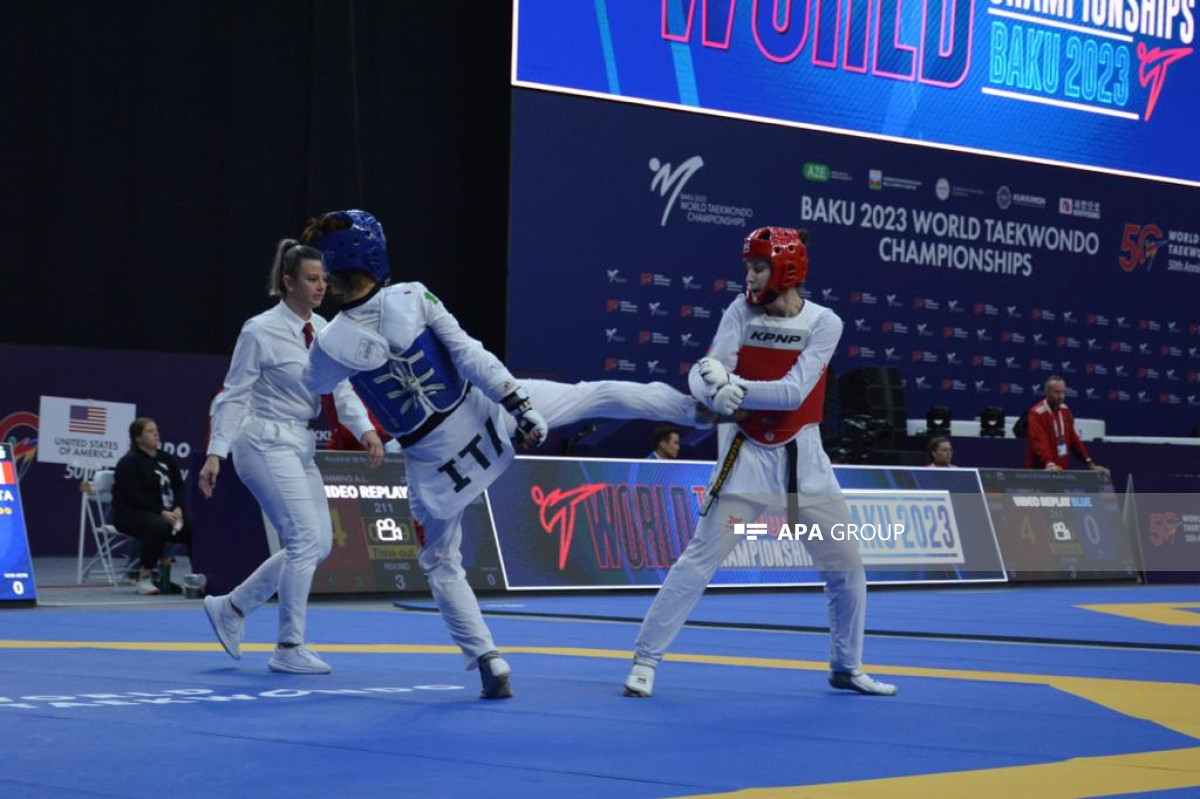 Azərbaycan taekvondoçusu dünya çempionatında 1/8 finala yüksəlib - FOTO 