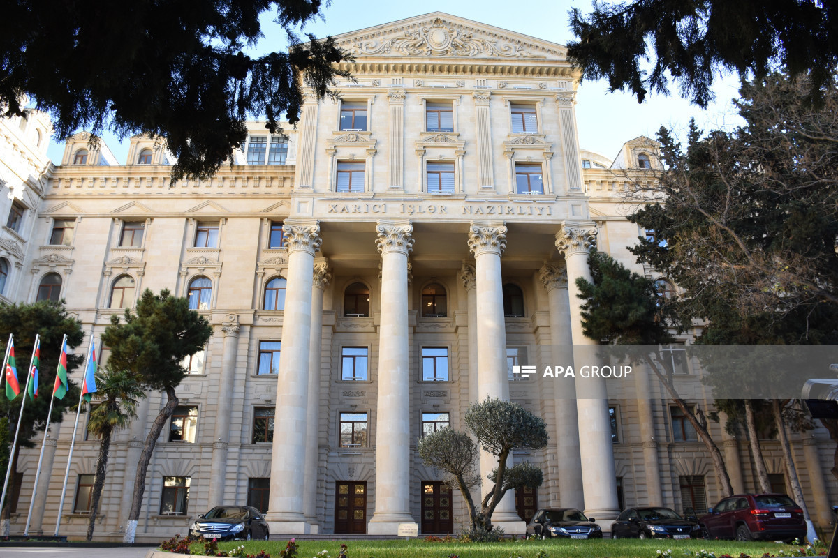 Azerbaijan MFA: Instead of ensuring construction of new transport communications, Armenia stirs political polemics
