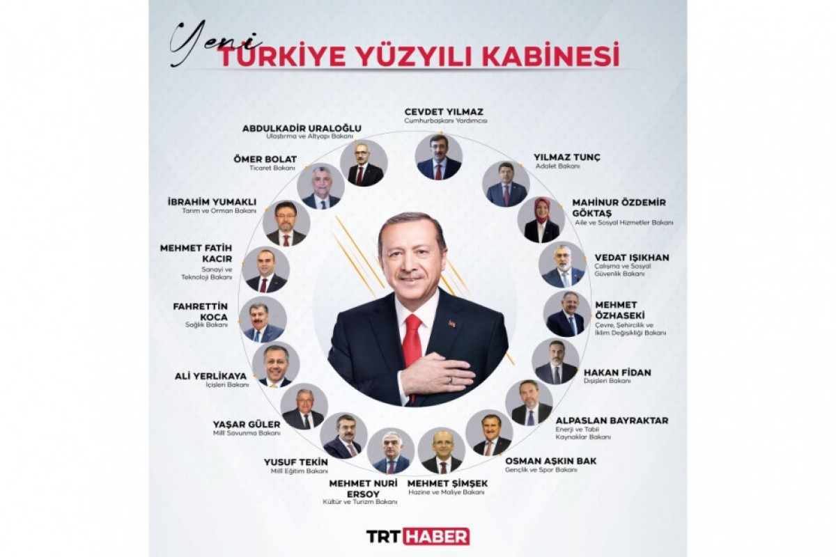 Türkiyədə Nazirlər Kabinetinin yeni tərkibdə ilk iclası keçiriləcək