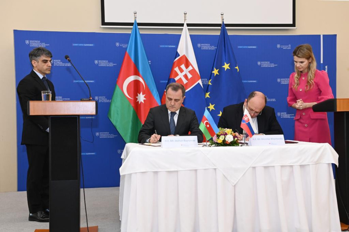 Azerbaijan and Slovakia signed agreement on avoidance of double taxation