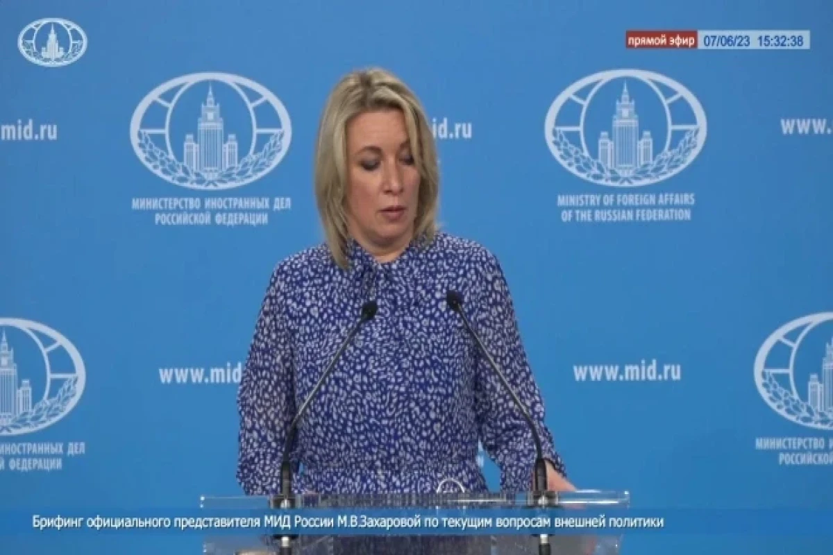 Maria Zakharova, Head of the press service of the Russian Foreign Ministry