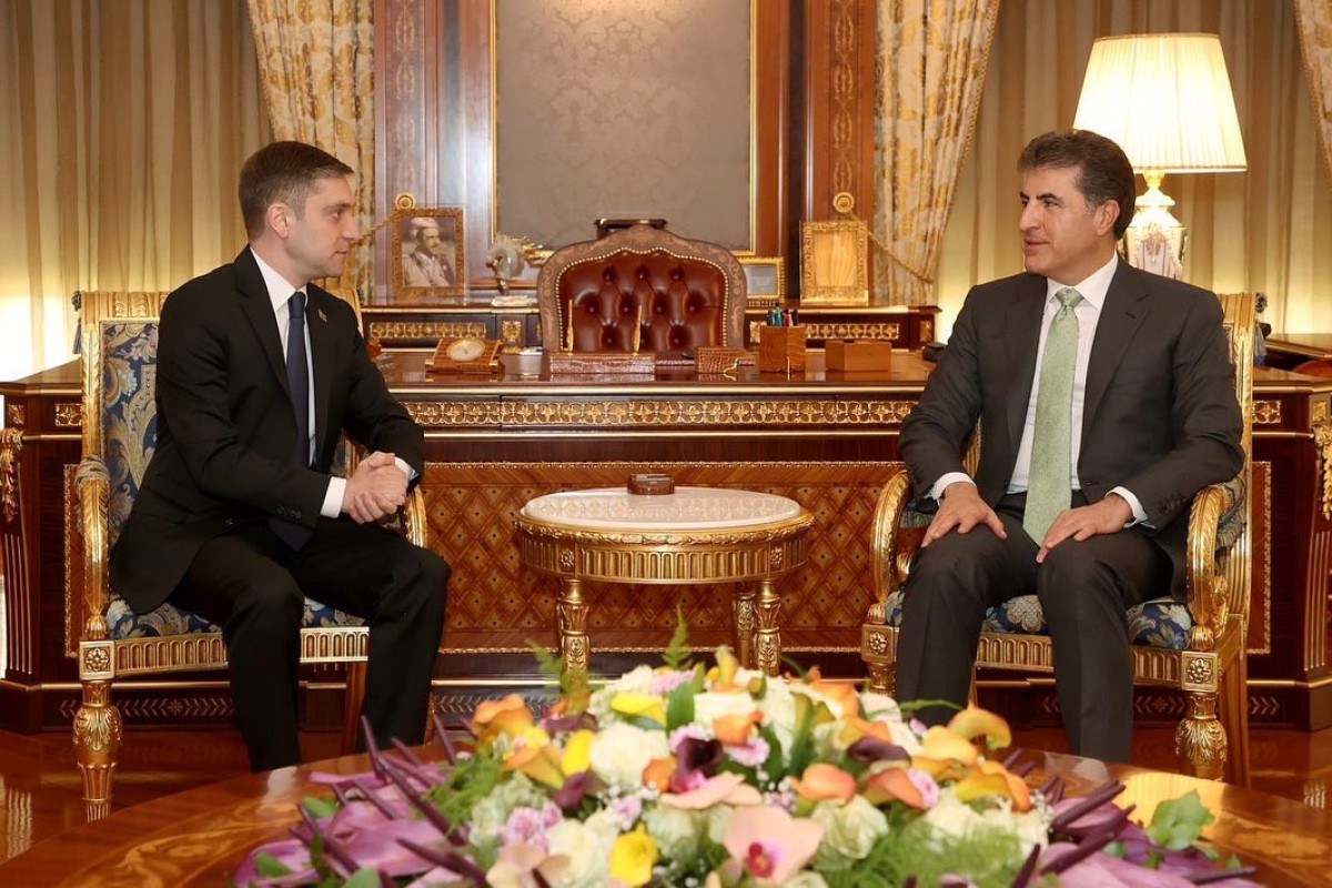 Chargéd'affaires of Azerbaijan met with President of Kurdistan Regional Government