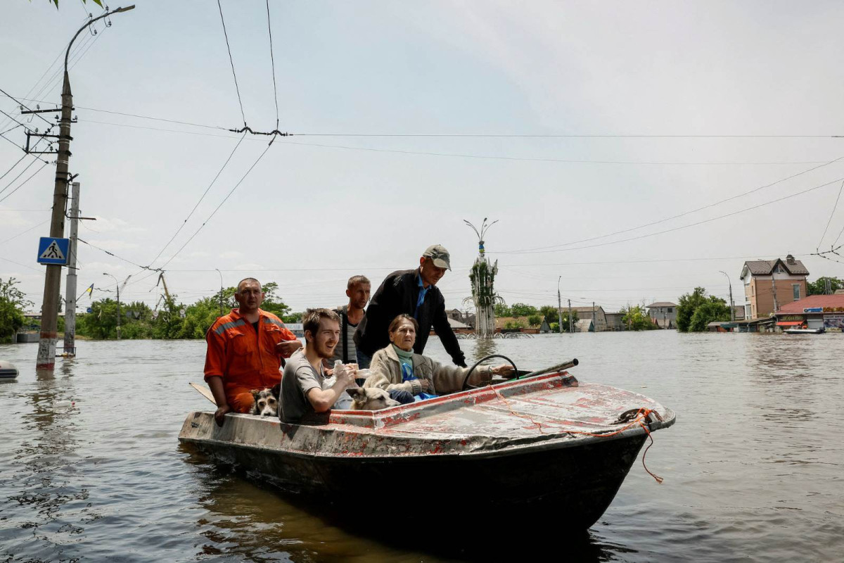 Kherson floodwater levels fall following dam collapse, official says