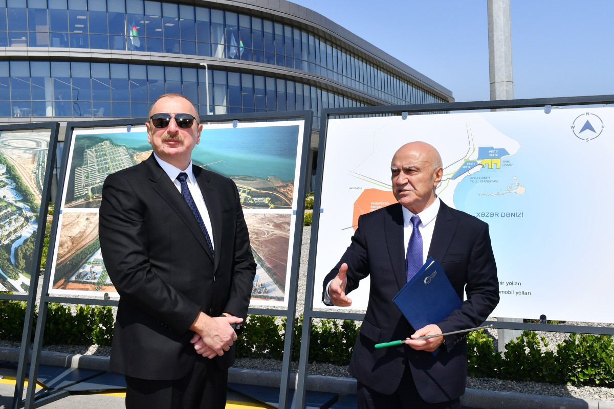 Президент Ильхам Алиев принял участие в церемонии открытия первого этапа Алятской свободной экономической зоны