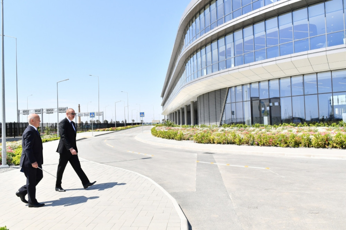 President Ilham Aliyev attended opening ceremony of first stage of Alat Free Economic Zone