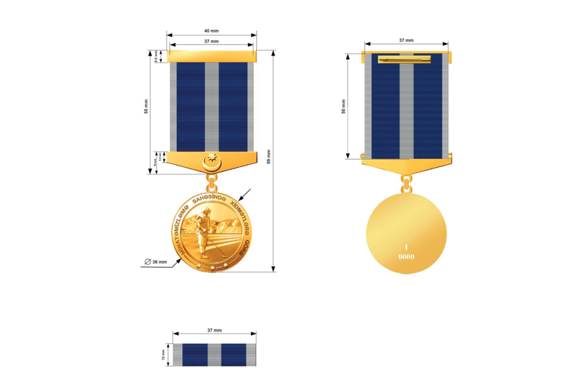 “Minatəmizləmə sahəsində xidmətlərə görə” medalı təsis edilib