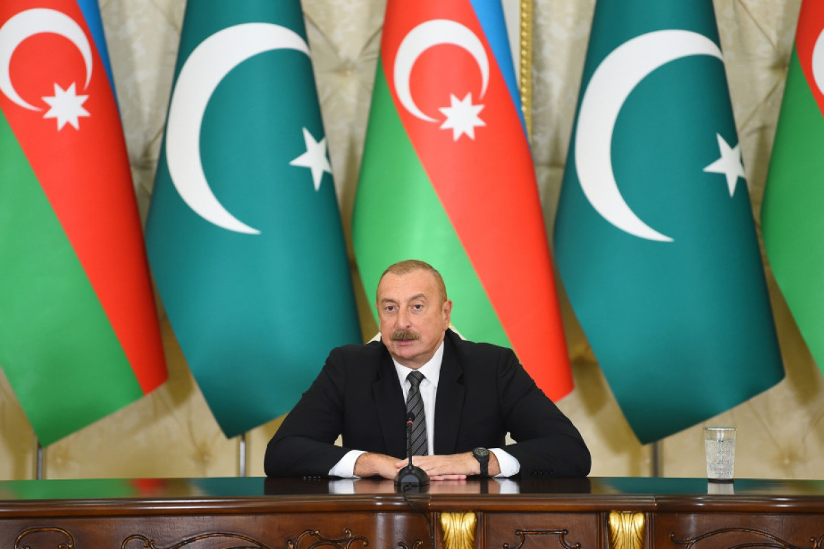 Prezident İlham Əliyev: Biz Pakistana minnətdarıq ki, işğal dövründə və Vətən müharibəsində Azərbaycana güclü dəstək verib