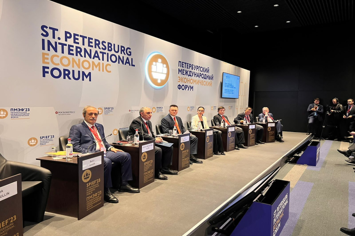 Kamran Əliyev Sankt-Peterburqda beynəlxalq forumda çıxış edib