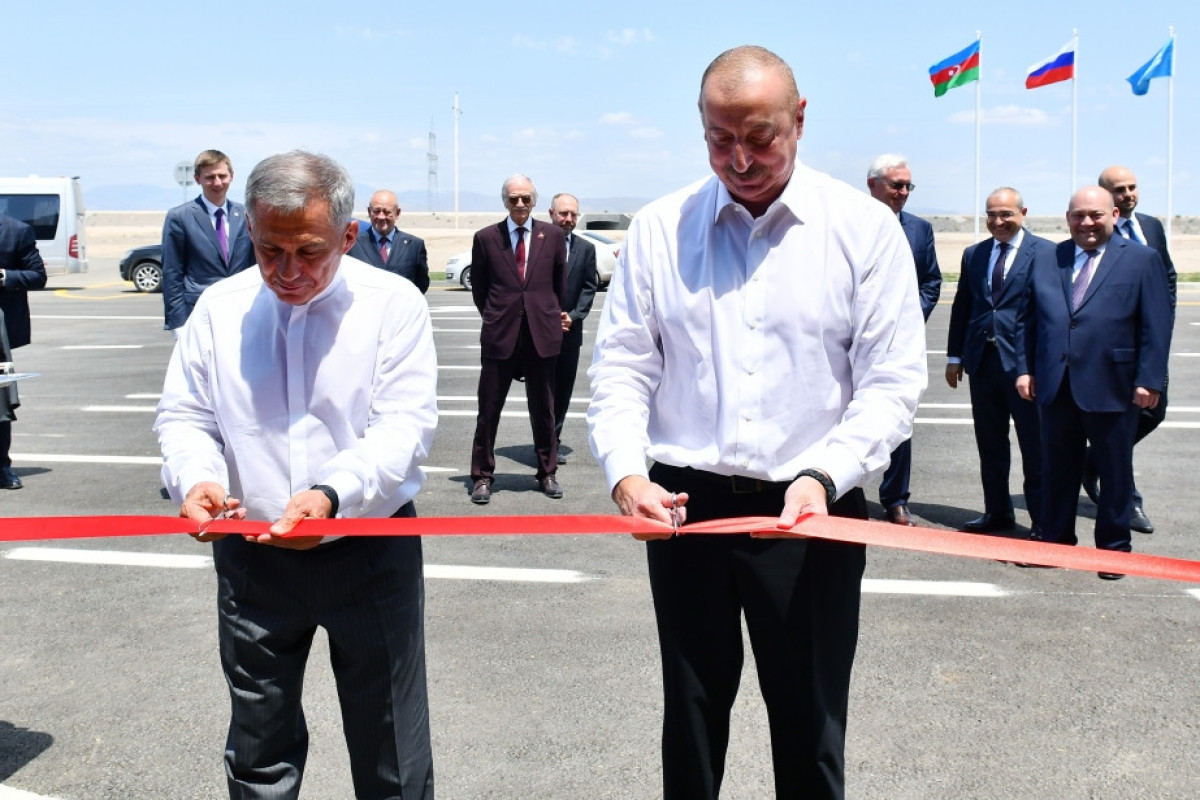 Azərbaycan Prezidenti və Tatarıstan Rəisi  “Avto Lizinq Azərbaycan” MMC-nin açılışında iştirak edib - YENİLƏNİB 