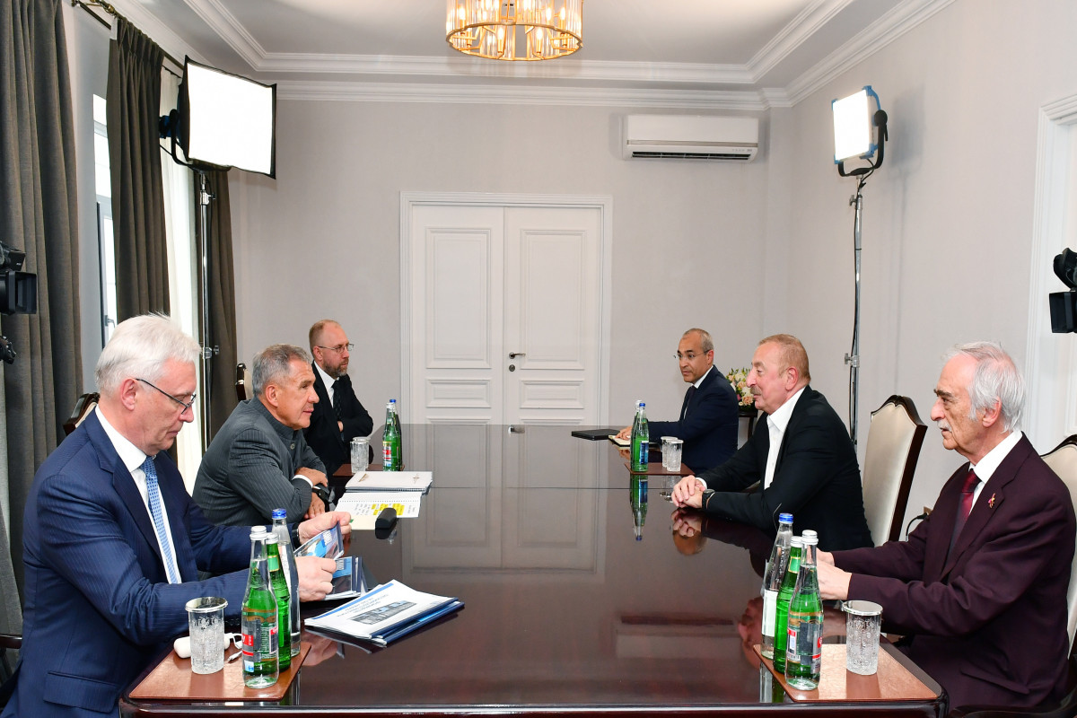 Prezident İlham Əliyev: Tatarıstan və Azərbaycan xalqları əsrlər boyu qardaşlıq, dostluq münasibətləri saxlayırlar