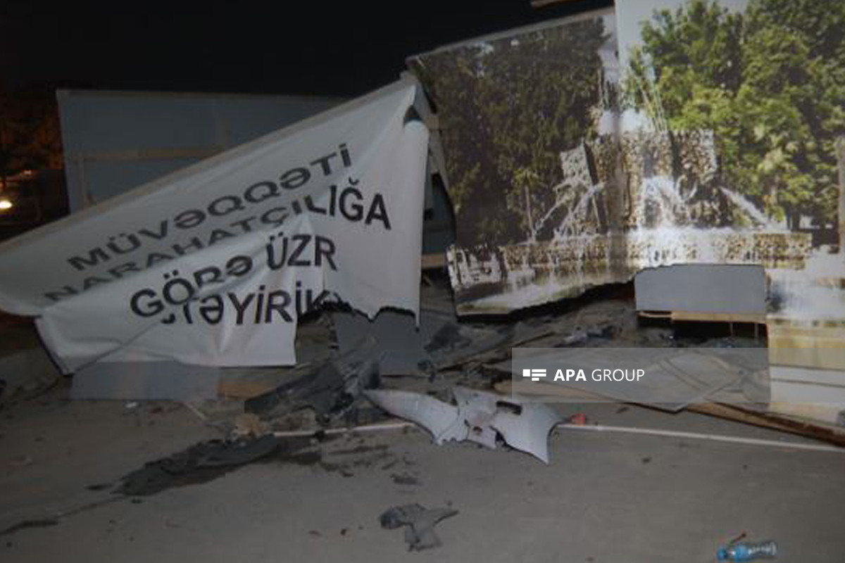 Bakıda avtomobil tikinti meydançasının hasarına çırpılıb - FOTO 