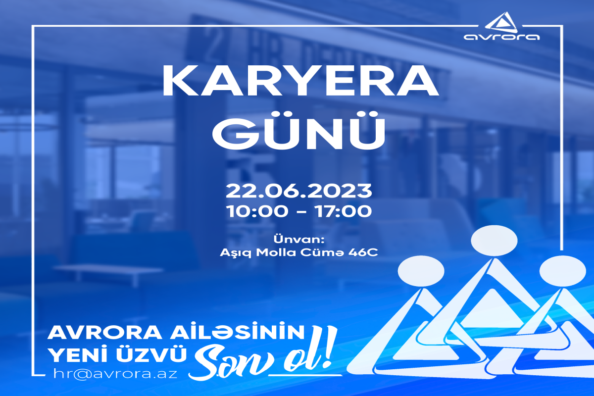 "Avrora Qrup"da çalışmaq istəyənlərə şad xəbər - FOTO 