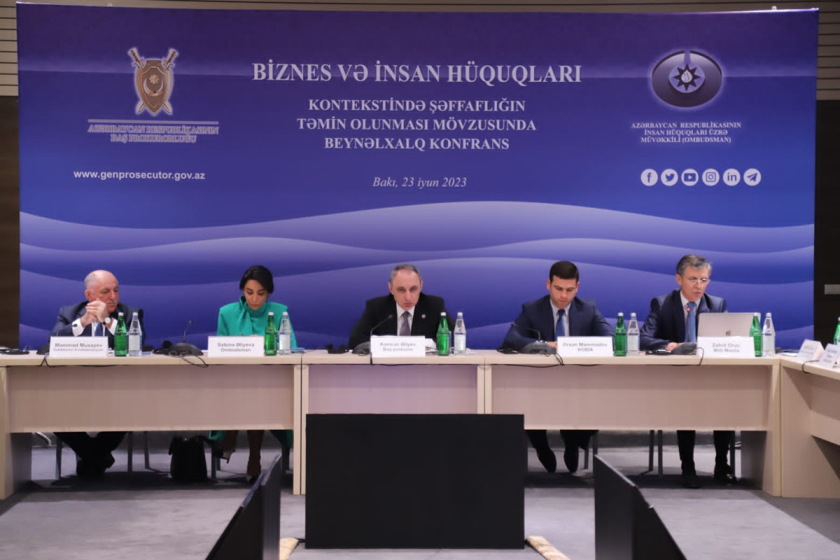 Baş Prokurorluqda şəffaflığın təmin olunması mövzusunda beynəlxalq konfrans keçirilir