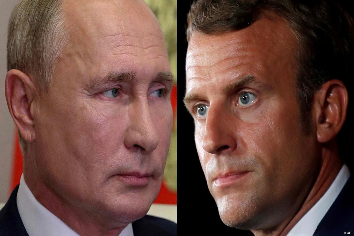Makron Putinlə danışmağa hazır olduğunu bildirib