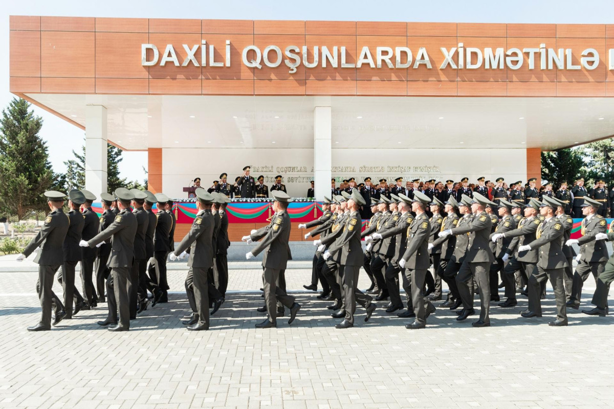 Daxili Qoşunların Ali Hərbi Məktəbində növbəti buraxılış olub