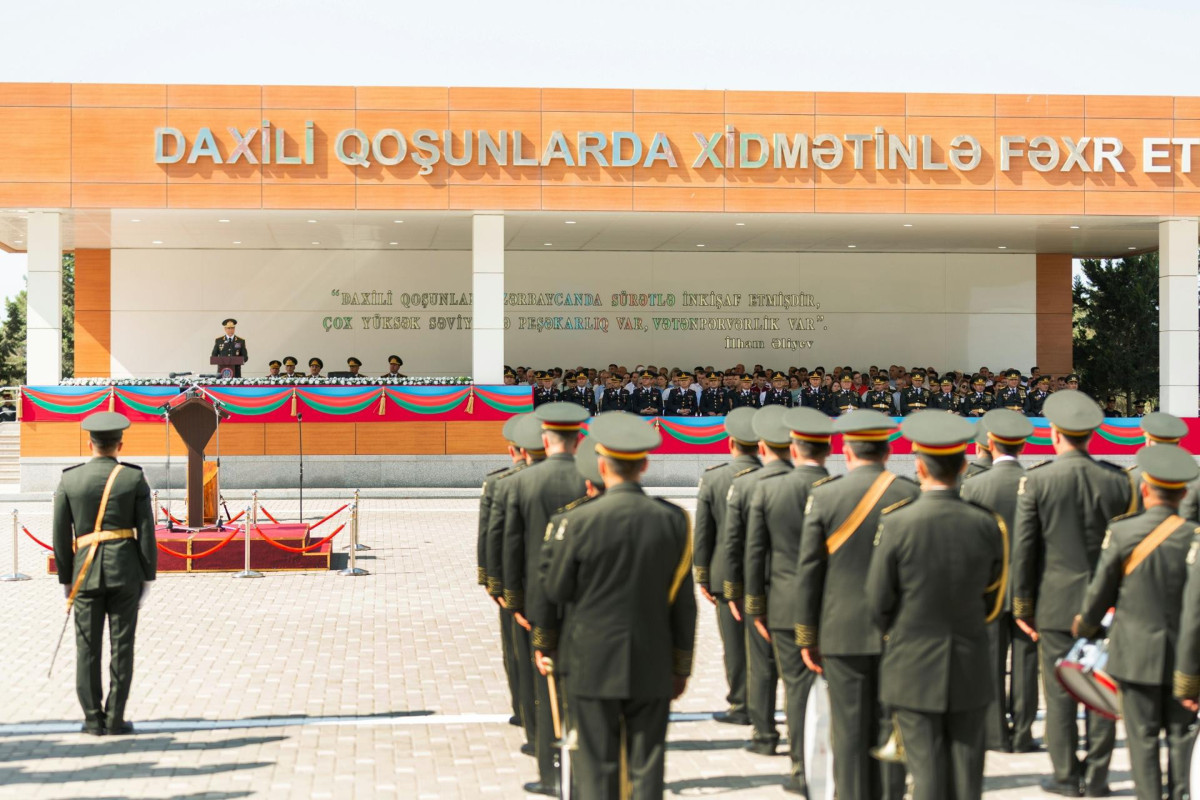 Daxili Qoşunların Ali Hərbi Məktəbində növbəti buraxılış olub