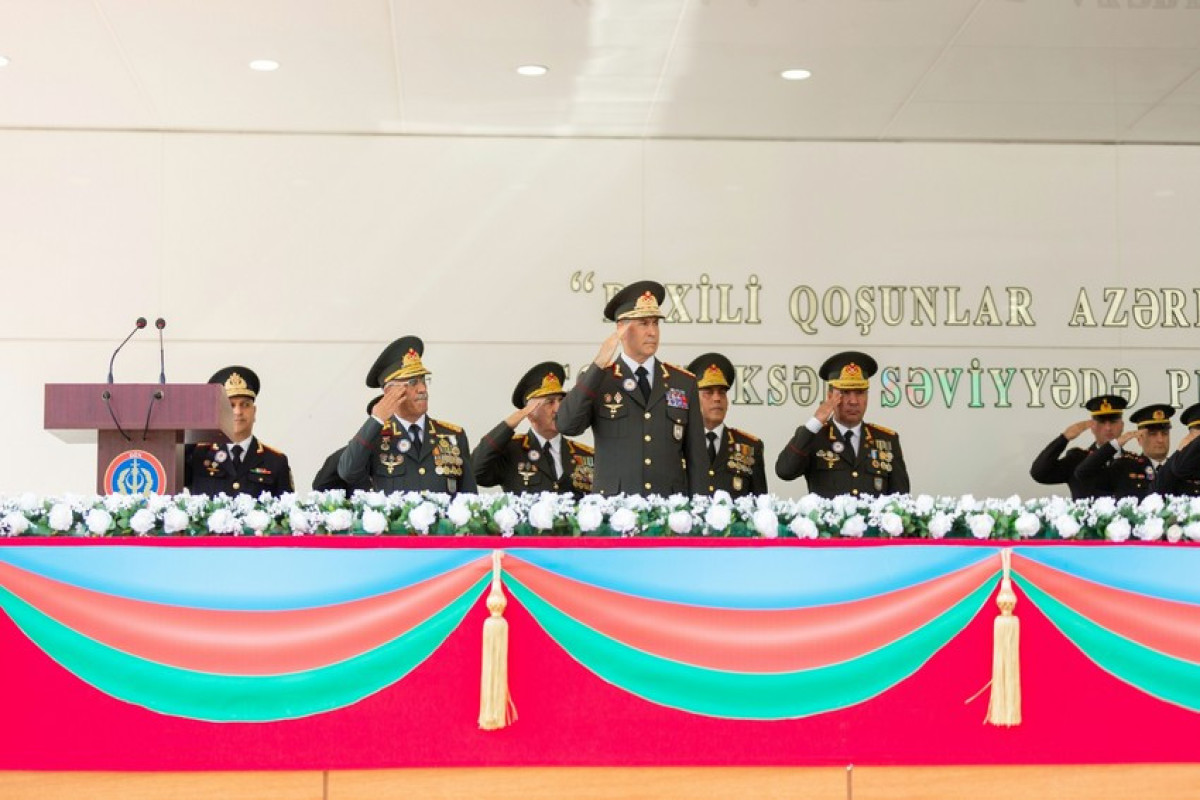 Daxili Qoşunların Ali Hərbi Məktəbində növbəti buraxılış olub