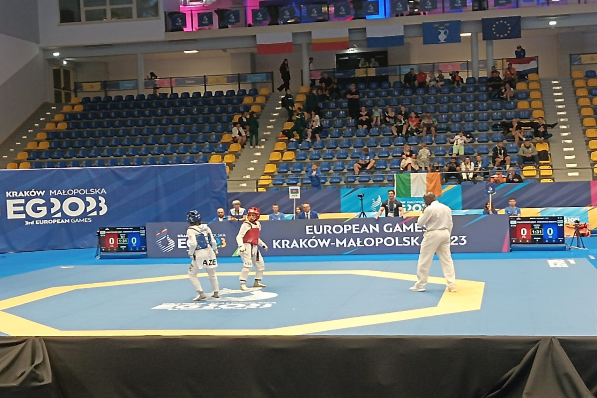 Azərbaycan taekvondoçuları Avropa Oyunlarında 1 gümüş və 1 bürünc medal qazanıb - FOTO 