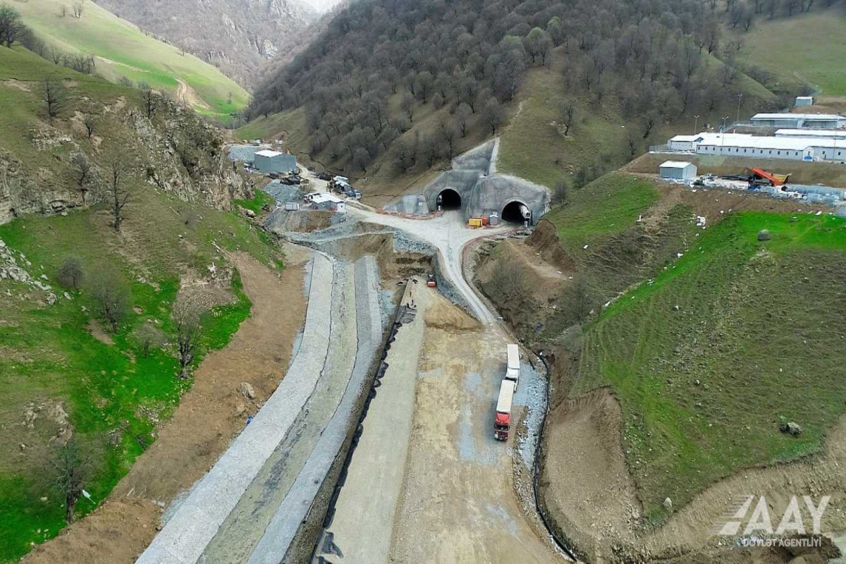 Azad edilmiş ərazilərdə 39 avtomobil tuneli inşa edilir - VİDEO 