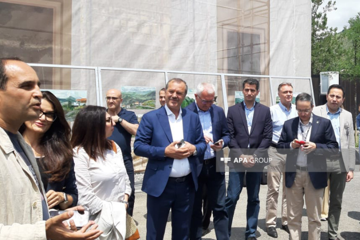 Foreign diplomats got acquainted with reconstruction and beautification works carried out in Azerbaijan's Lachin