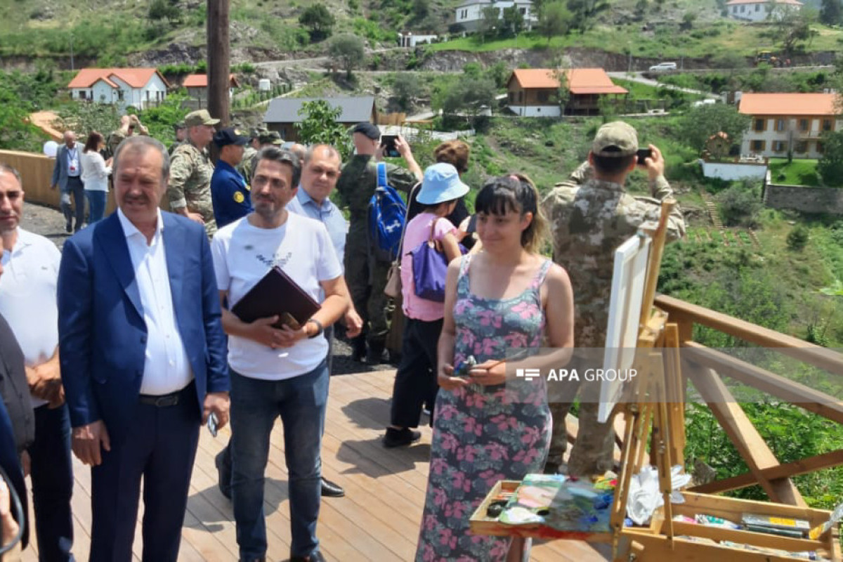 Foreign diplomats got acquainted with reconstruction and beautification works carried out in Azerbaijan's Lachin