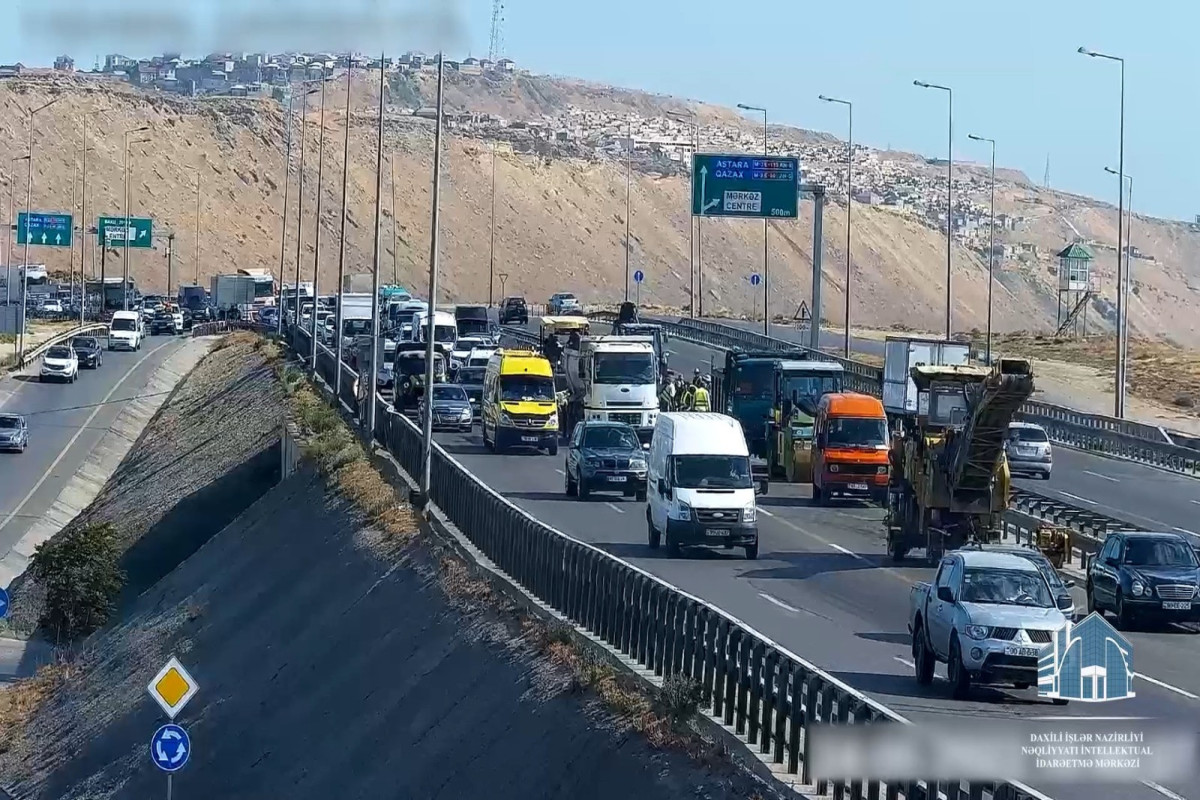Bakı dairəvi yolunda sıxlıq yaranıb - VİDEO 